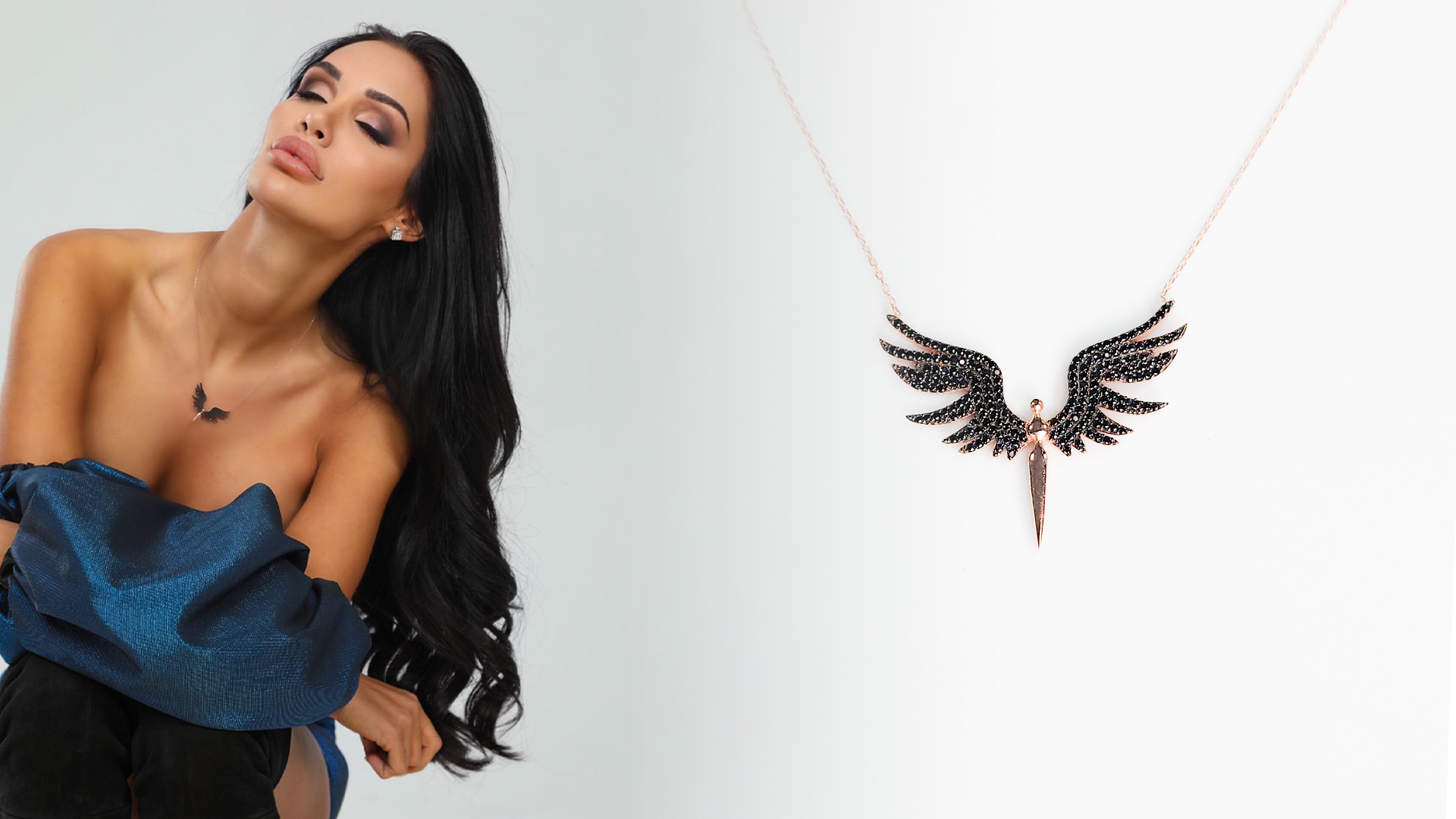 Колие "Ангелски крила" | Luxus Jewellery | Сребърни бижута